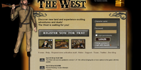 The west: browser game western di ruolo gratis