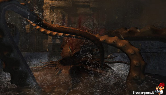 Piovra gigante Tomb Raider Underworld