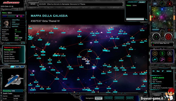 Mappa della galassia Wardrome